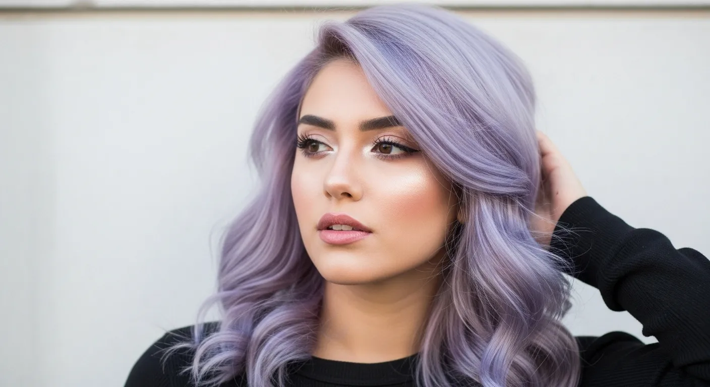 رنگ مو یاسی بنفش